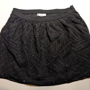 Parker NWT Black Beaded Skirt